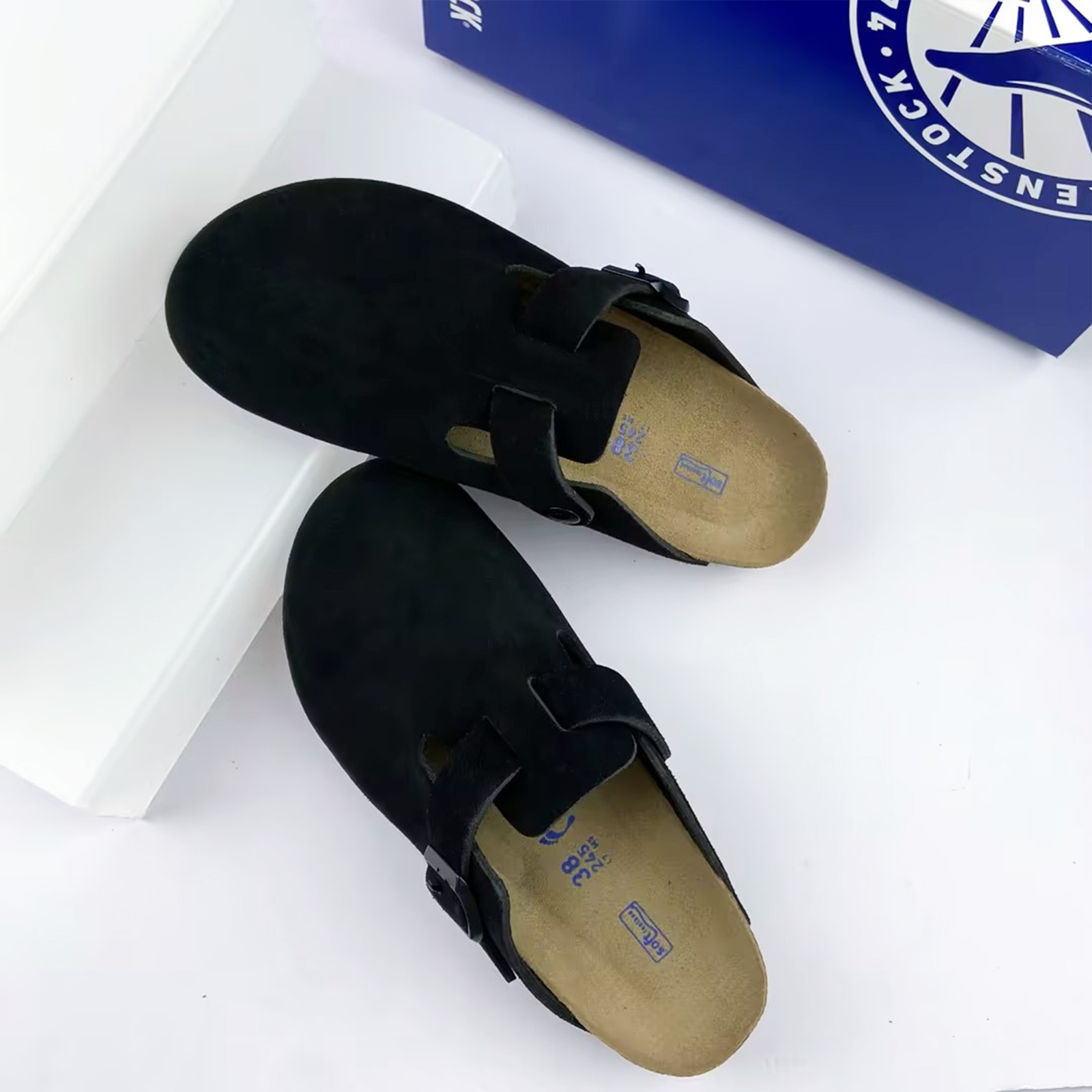 Birkenstock Boston Black Soft Footbed Suede Men/Women US7-12 Shoes Narrow/Wide