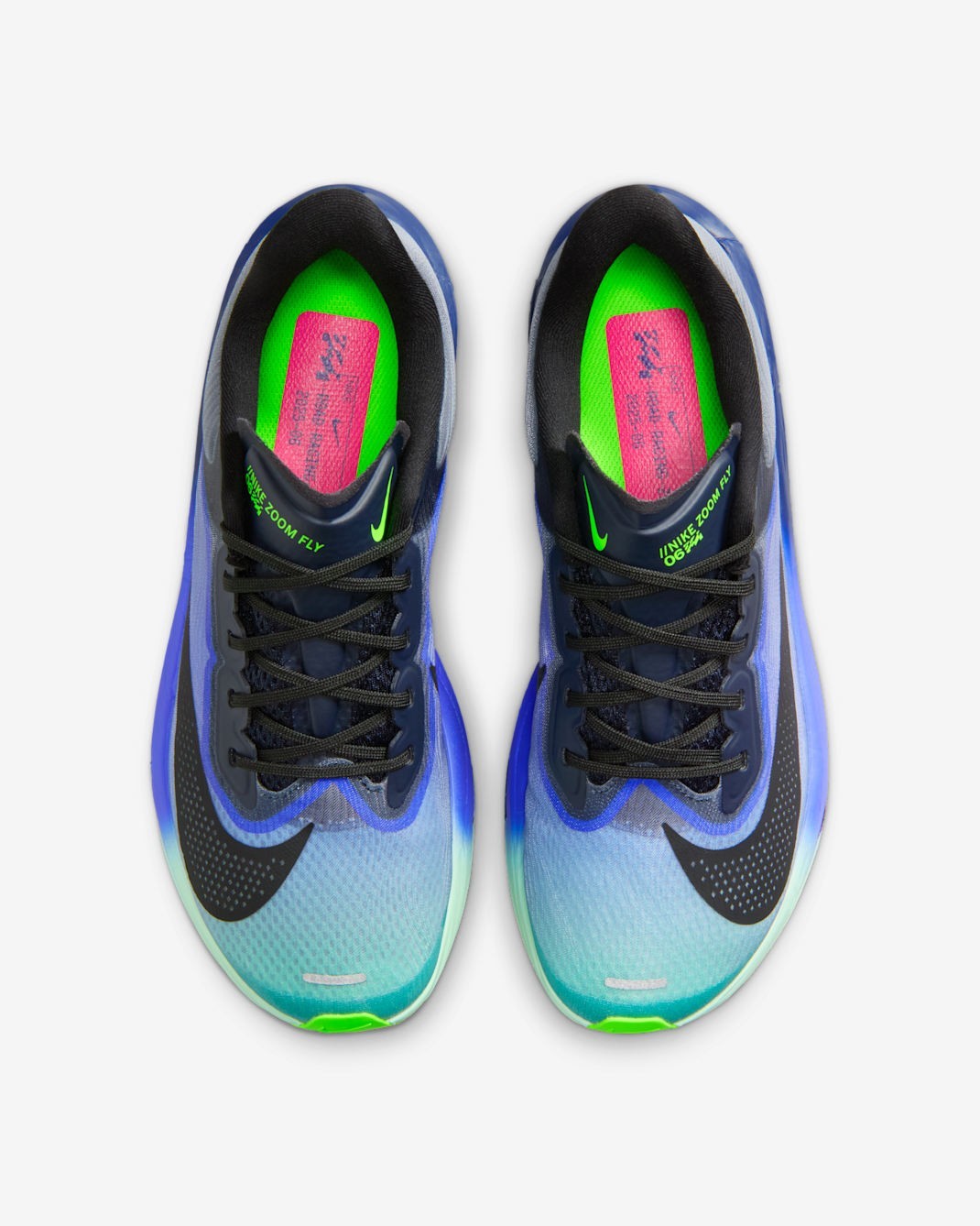 NIKE Women’s Zoom Fly 6 IO9566-400 Dark Obsidian Racer Blue Emerald Rise Black