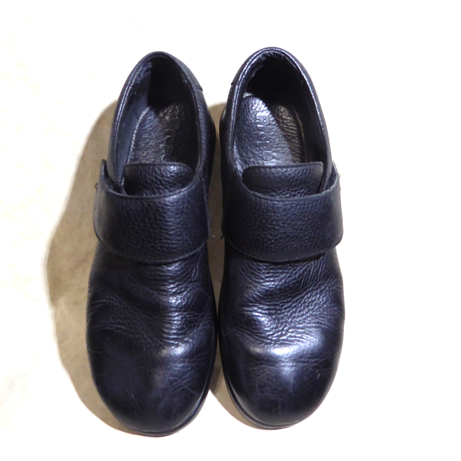 🩰 Propet Monk Strap Slip-On Comfort Loafers sz 9 M Rich Black Leather