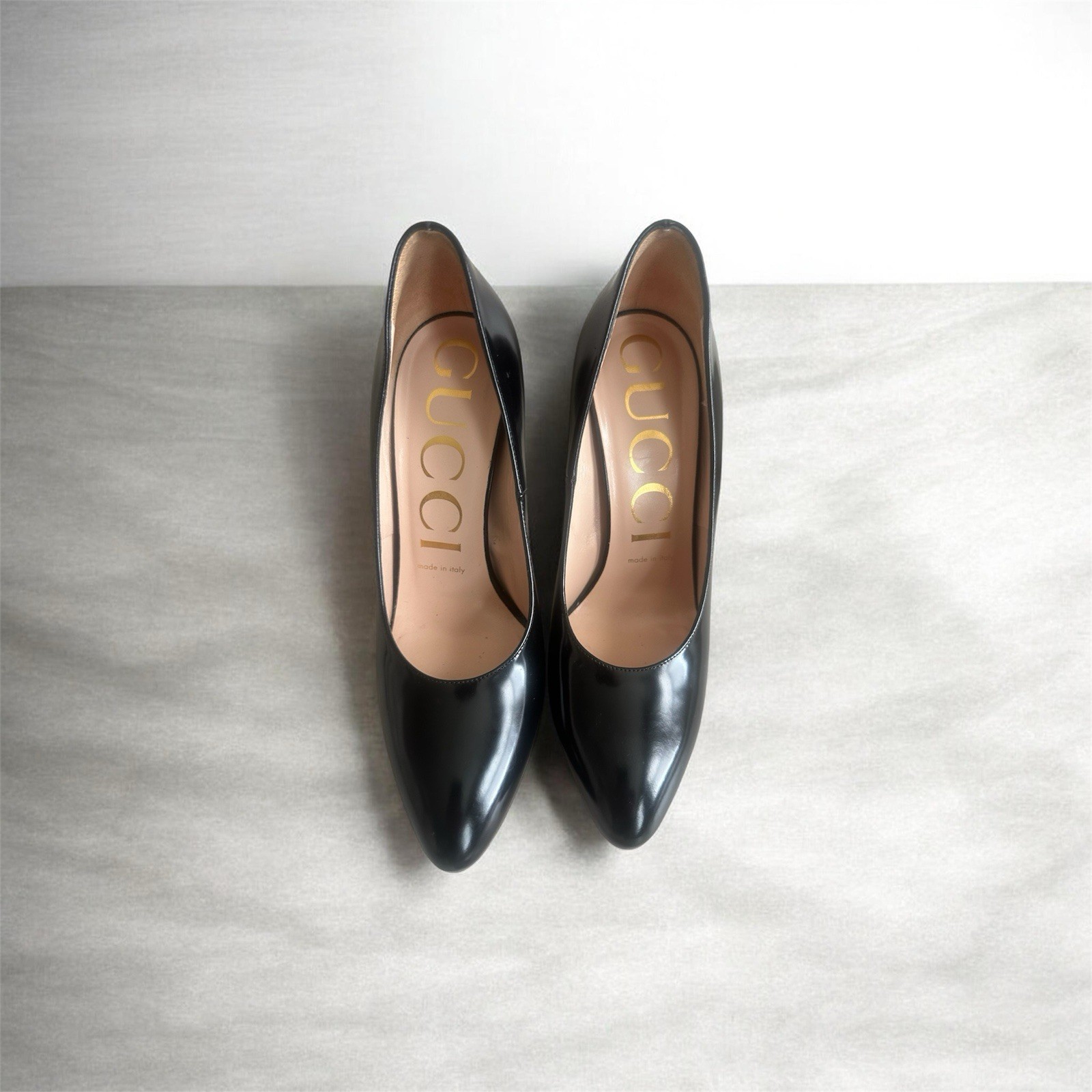 Gucci Elaisa Semi Pointed Pumps Heels Sz. 37.5