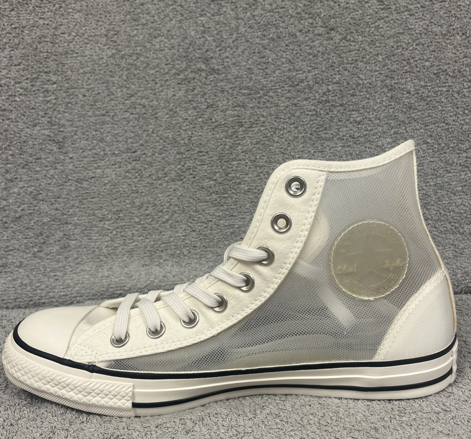 Converse Chuck Taylor All Star Ladies See Thru White High Sneakers Size 9