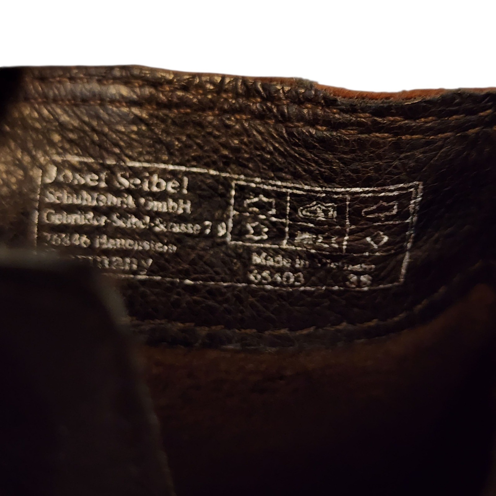 Josef Seibel Britney Ankle Boot 38 7-7.5 Women Brown Leather Straps Buckle 2.75″
