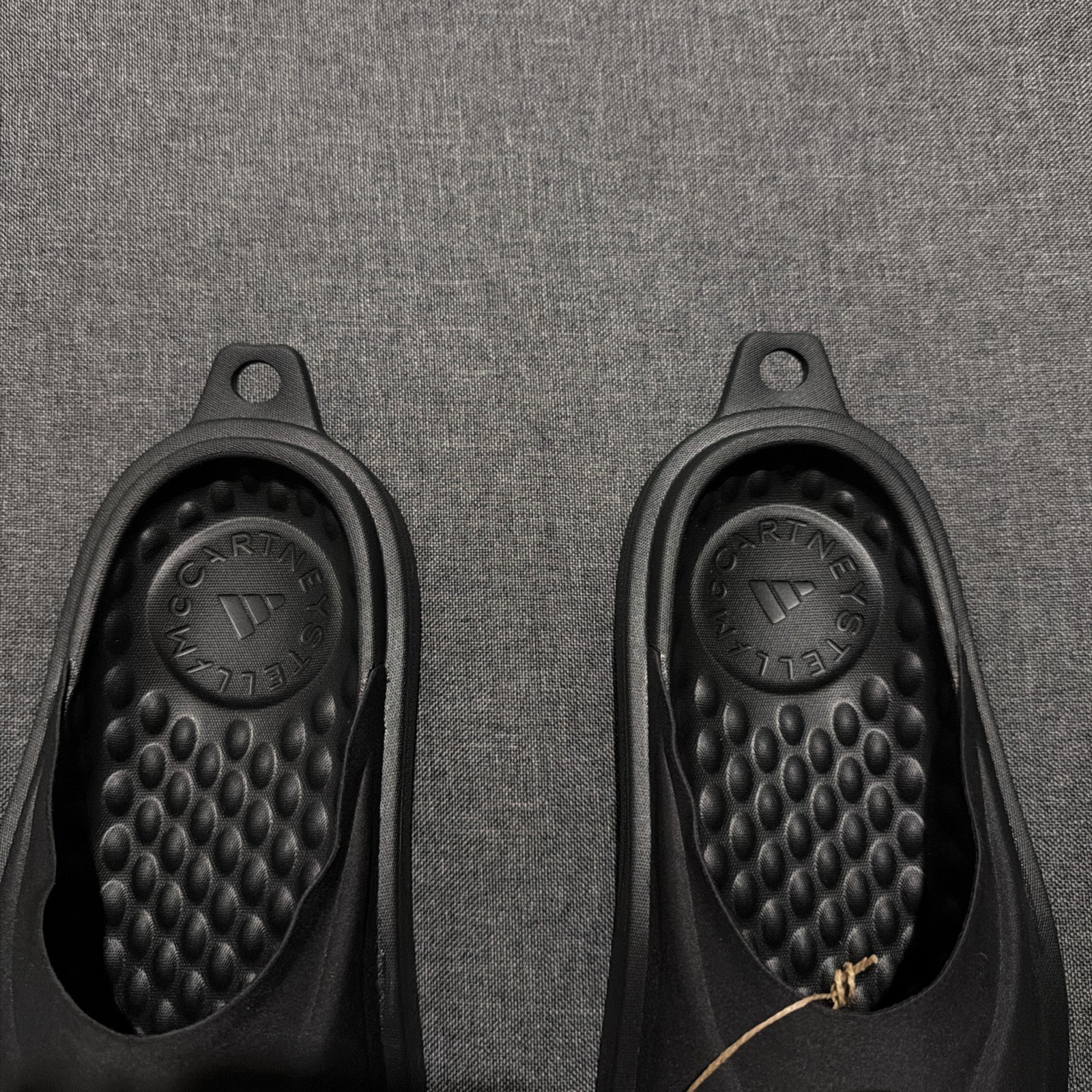 NWT Adidas X Stella McCartney Unisex Slide Black With Logo JS0265 US Size 7