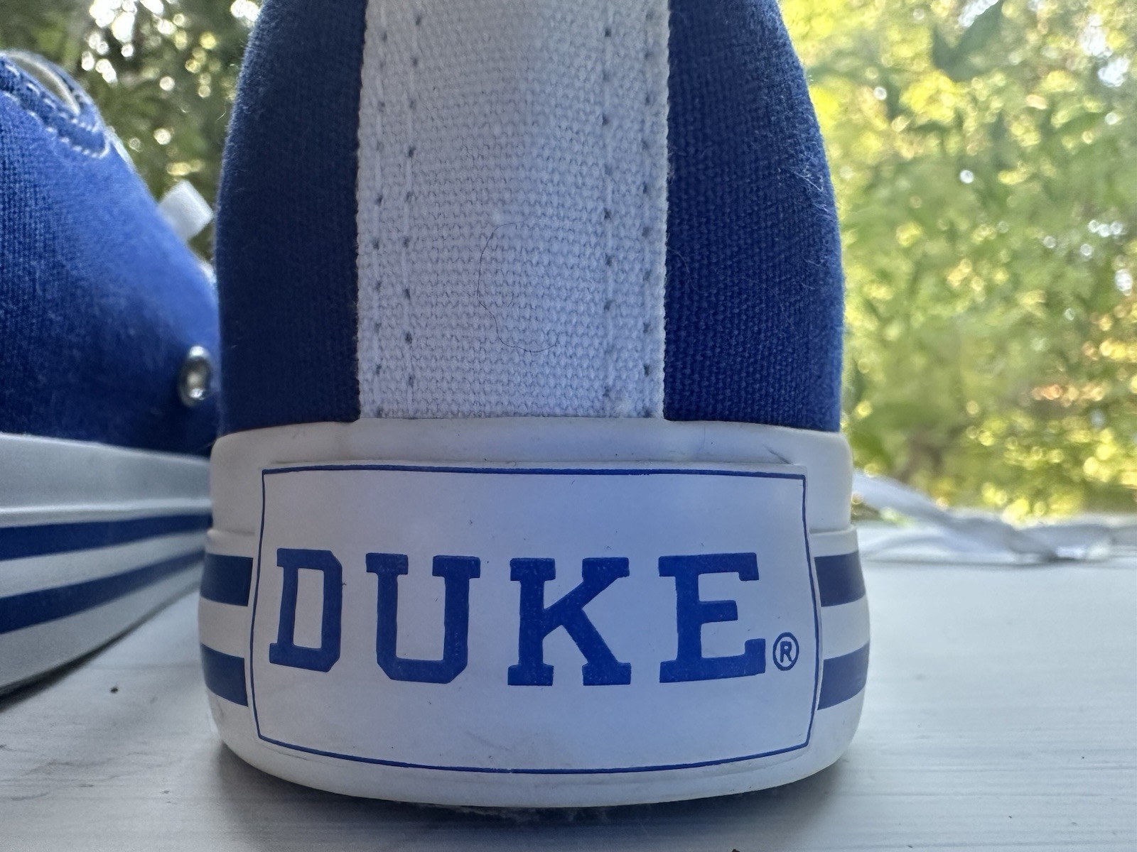 Skicks Duke Blue Devil Blue Devils Women’s Low Top Lace-Up Canvas Sneaker