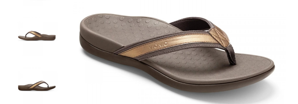 Vionic Tide II Bronze Toe Post Sandal Flip Flop Women’s US sizes 5-12 NEW!!!