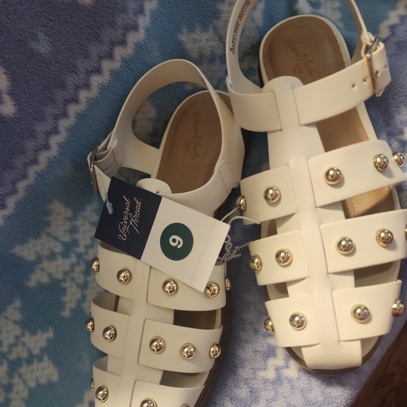 Women Winnie Wide Width Studded Fisherman summer Sandals – Universal Thread NWT