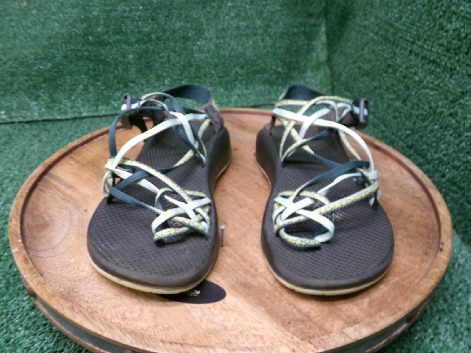 Chaco Womens ZX/2 Classic Sports Hiking Sandal Green Toe-Loop Size 9 J105490