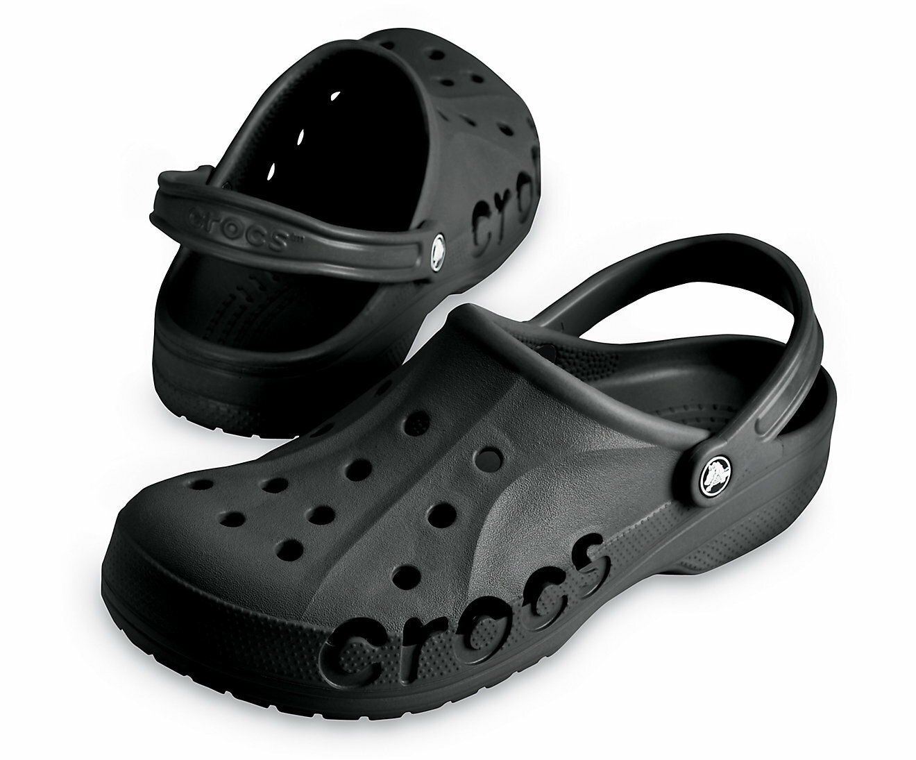 Crocs Baya Triple Black Clogs Slip On Classics Slide Sandals Comfy 10126 001 New
