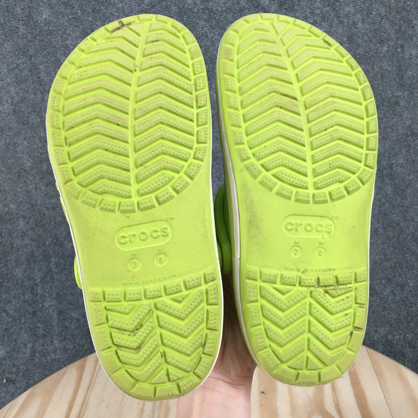 Crocs Shoes Mens 7 Womens 9 Bayaband Casual Comfort Slingback Clogs Green Rubber