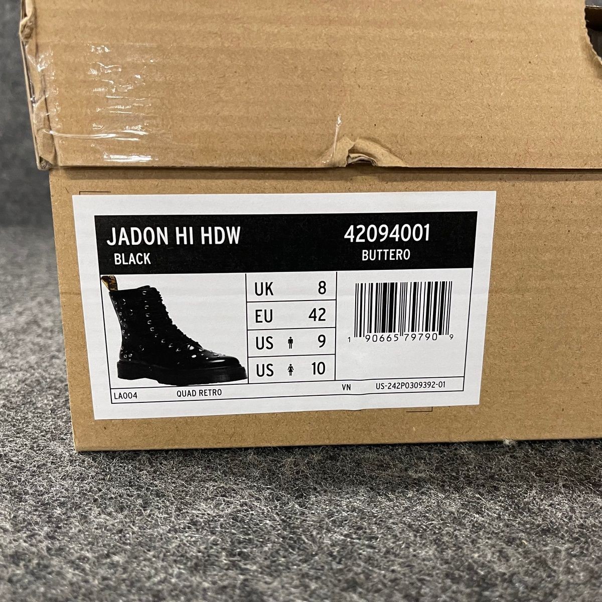 DR.MARTENS Jadon Hi Studded Buttero Platform Boots Unisex Size M9/W10