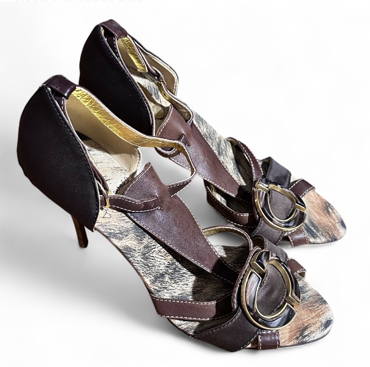 Roberto Cavalli Animal Print Stilettos EU 40/ US 9-9.5 in Original Bag