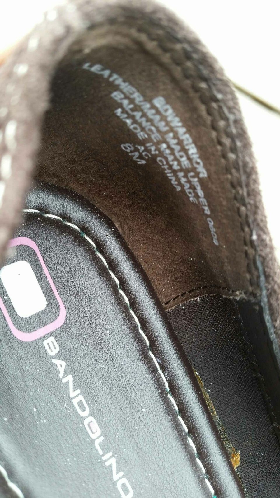 Women’s Brown Suede 1″ Wedge Shoes Size 8M Decorative Buckle Strap Across Top