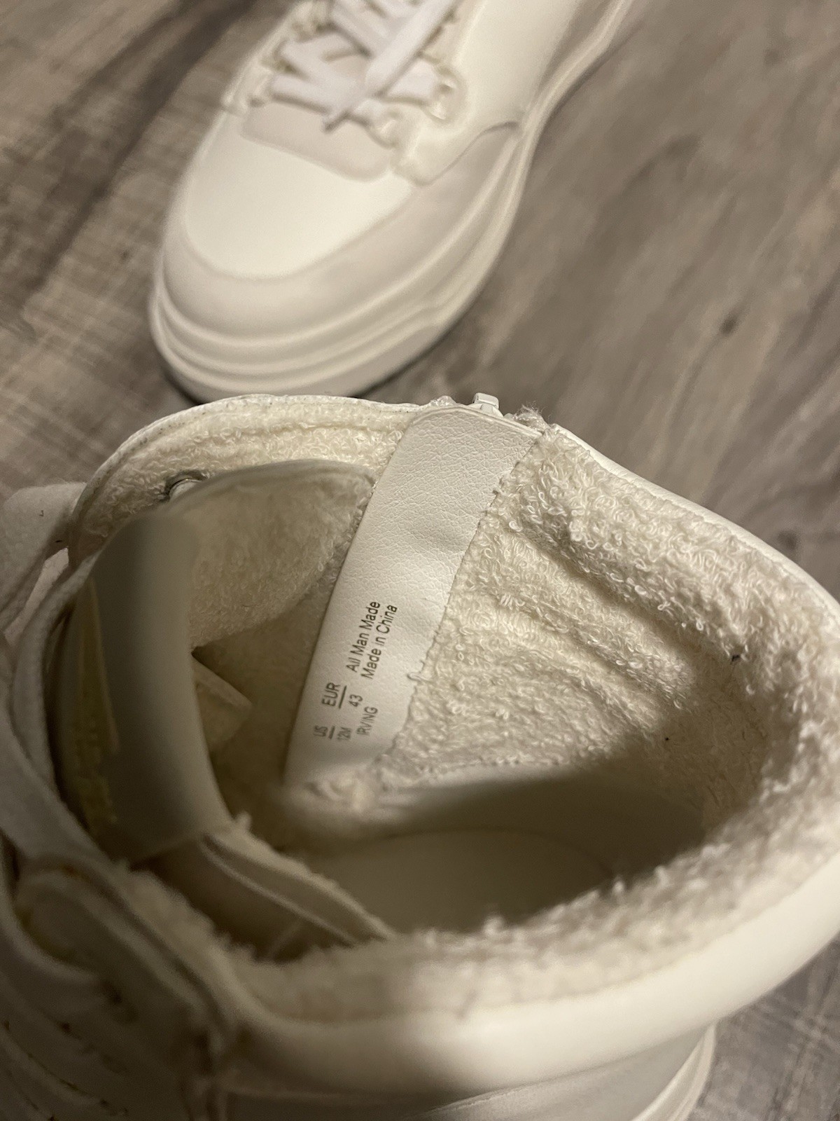 Circus NY by Sam Edelman White High Top Sneakers Logo Zipper Lace Up, size 12