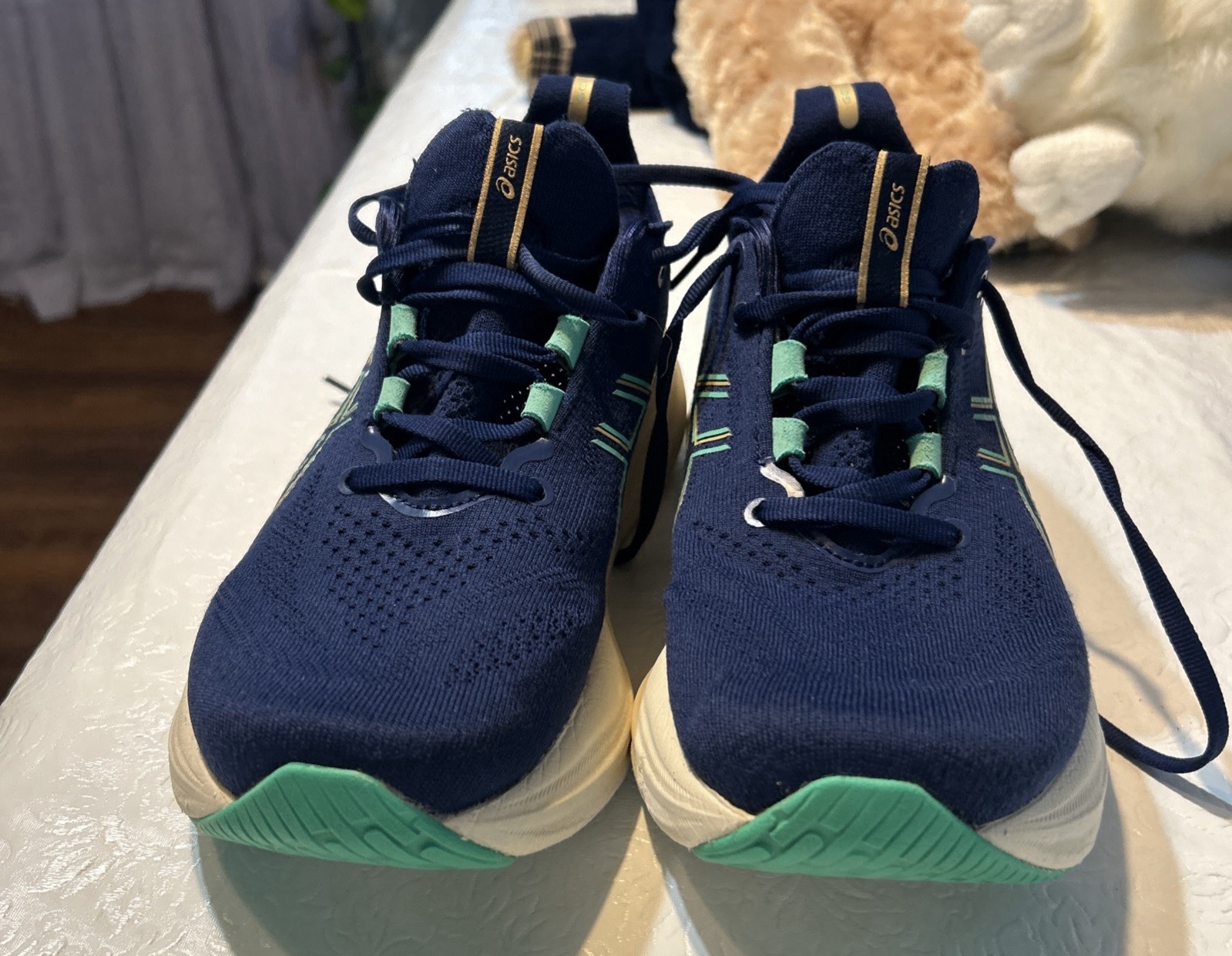 Asics Gel Nimbus 26 Women’s Size 6.5Blue Expanse/Aurora Green Running Shows