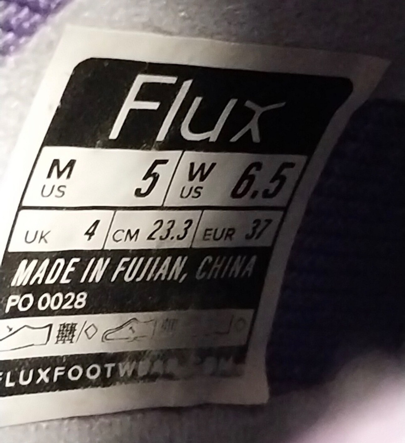 flux adapt runner- size 6.5 – womens – purple – barely worn