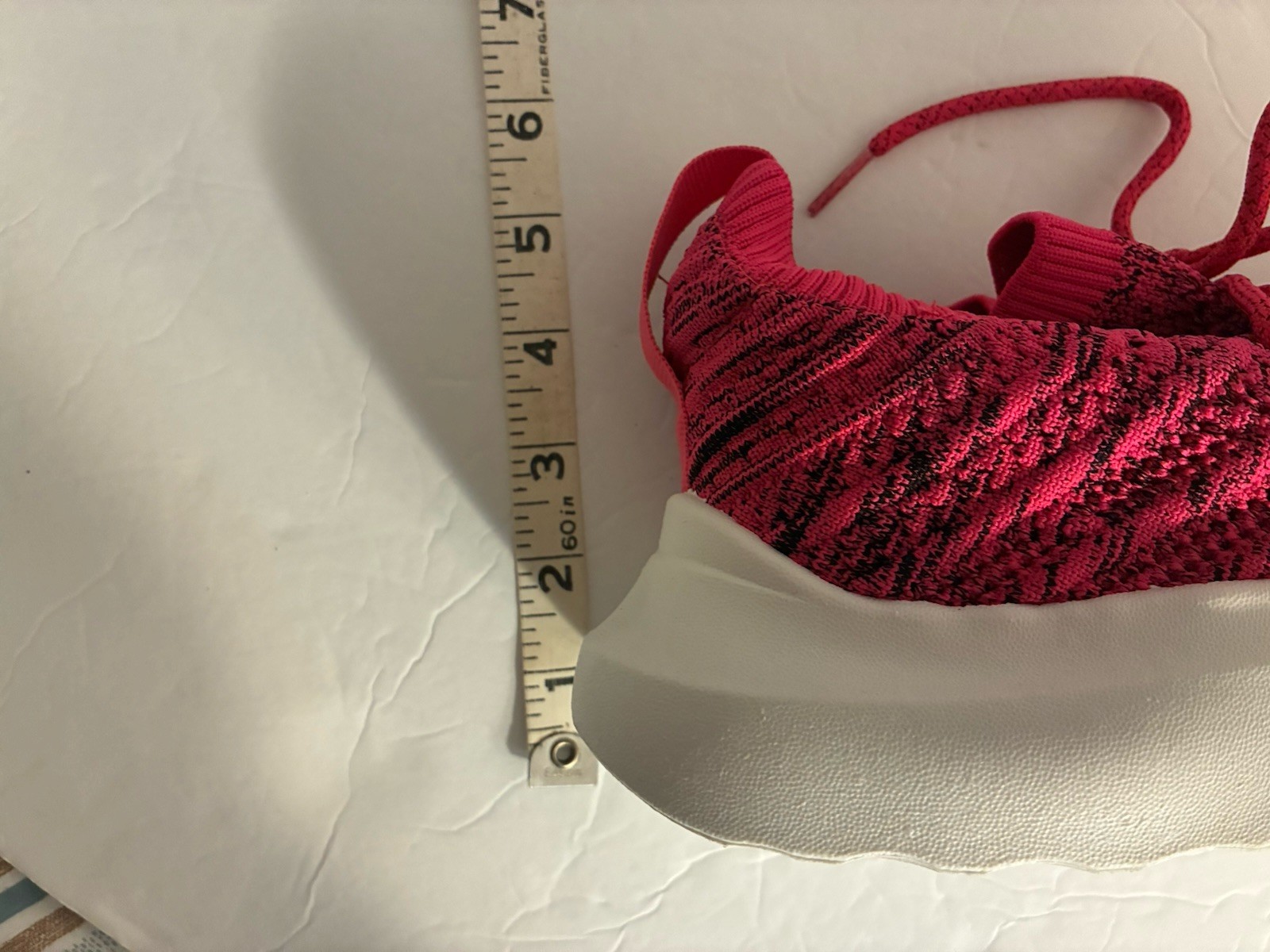 Avon Studio 1986 Magenta Marled Knit Sneakers 9 Comfy Padded Sock Knit Easy On