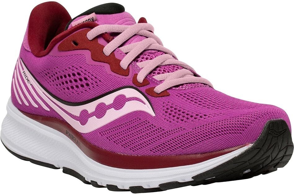 Saucony Ride 14 Women’s Razzle/Fairytale Blue + Fog/Cherry – NEW WITH BOXES