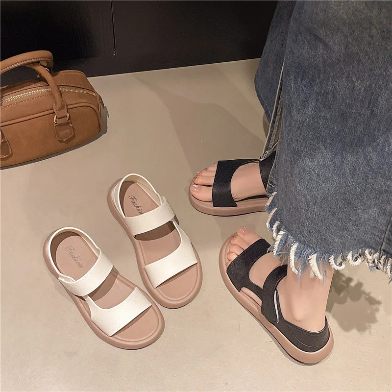 Women Casual Platform Sandals Soft Sole Open Toe Comfort Summer Beach Shoes