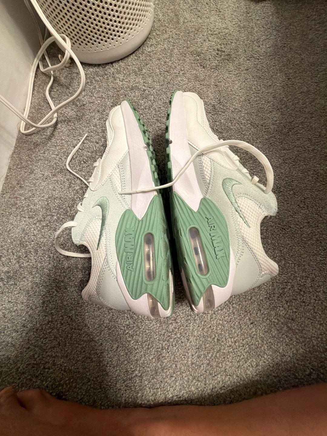 Nike Women’s Air Max Excee White and Barely Green Sneakers