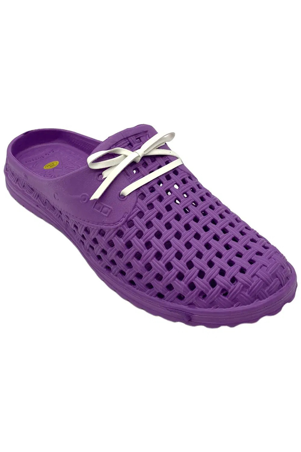 Barbara King Sole Women’s Steppers Garden Shoes w Extra Laces Purple