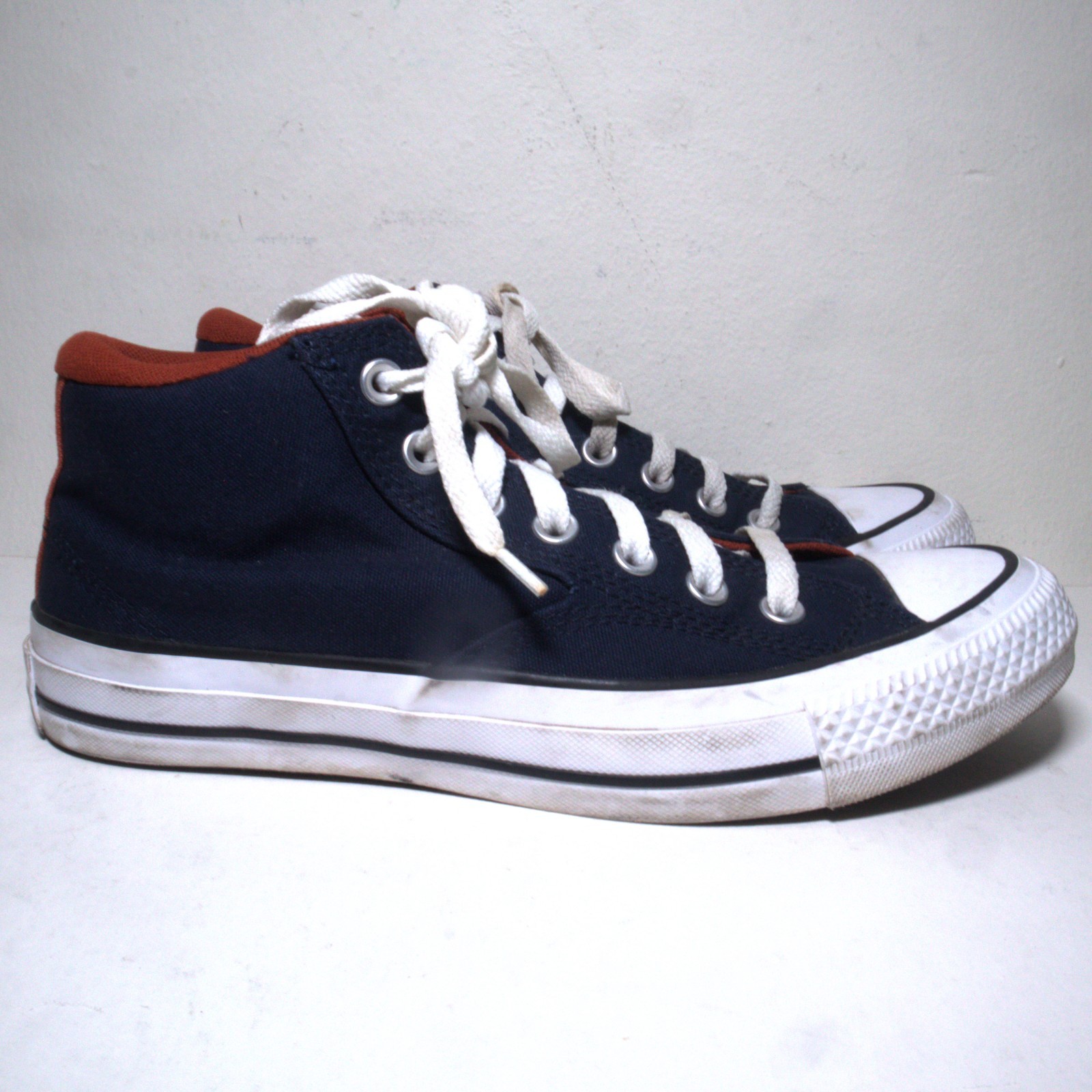 Converse Mid Top Canvas Trainers Malden Street Blue A00813F Size 8 Men, 10 Women