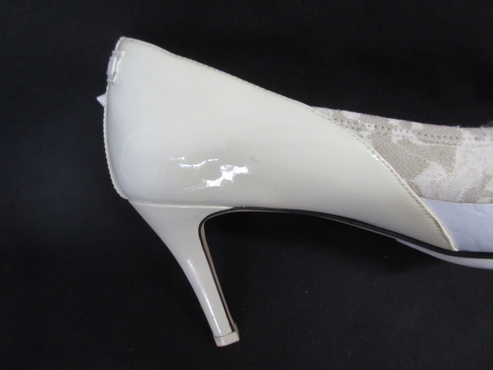 Cole Hann RODARTE Lace Fabric & Leather 3.25″ Tall Pointed Heels, Size 9B, VGC