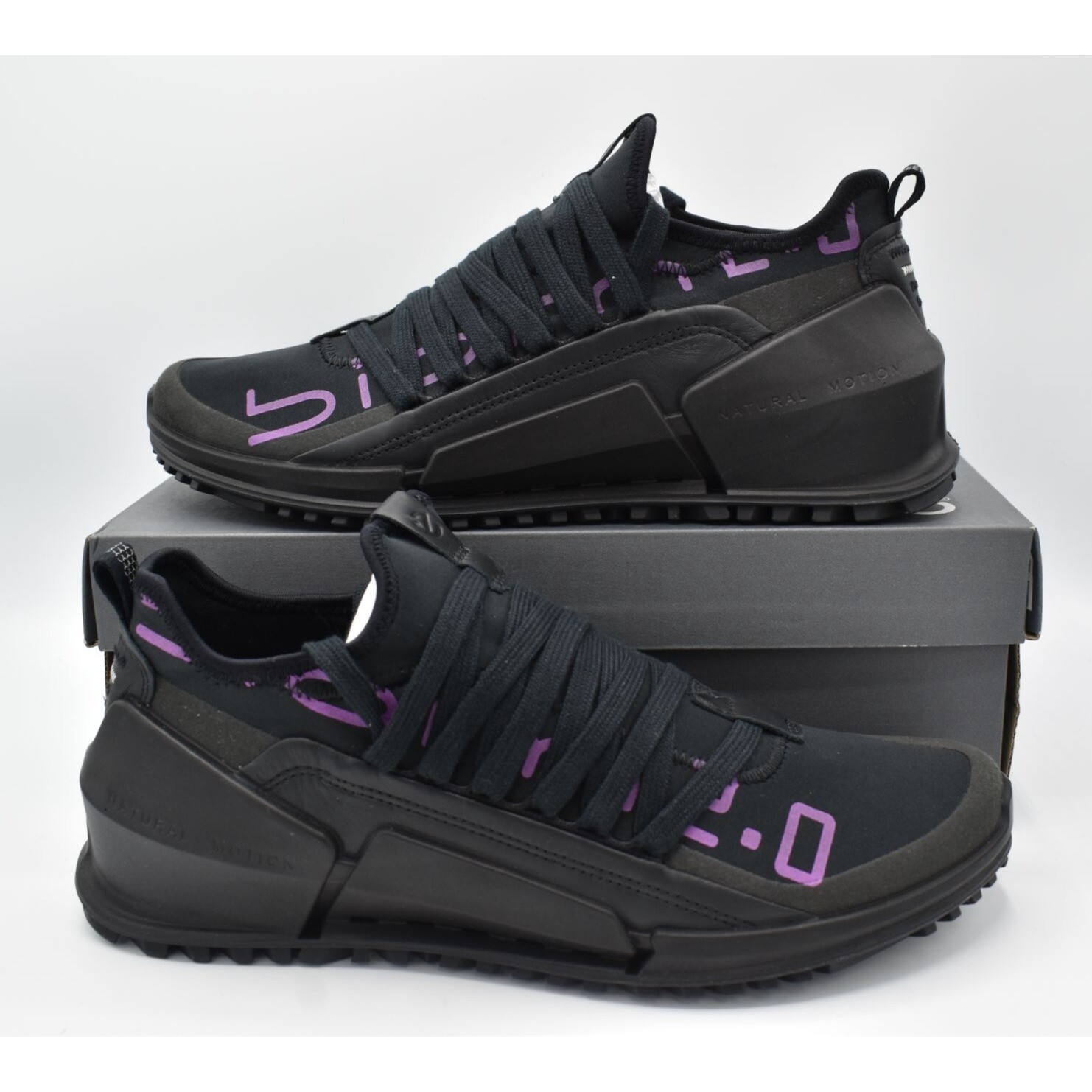 ECCO Womens Size EU 41 US 10-10.5 BIOM 2.0 Low Tex Textile Black Running Shoes