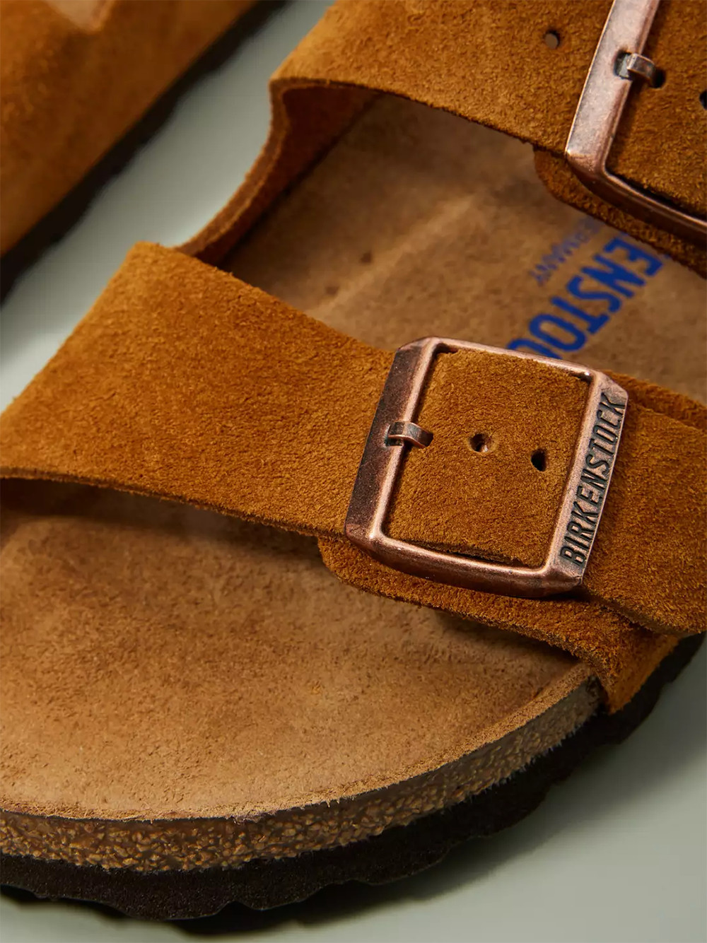 Birkenstock Arizona Suede Leather Mink Sandals Unisex Shoes New w/ Box