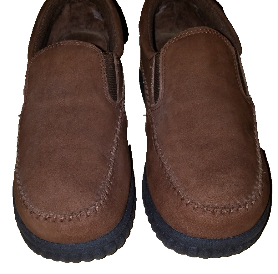 DR SCHOLLS WOMANS SZ 9W DANA NUBUK LEATHER DOUBLE AIR PILLOWN SLIP ON PRE-OWNED