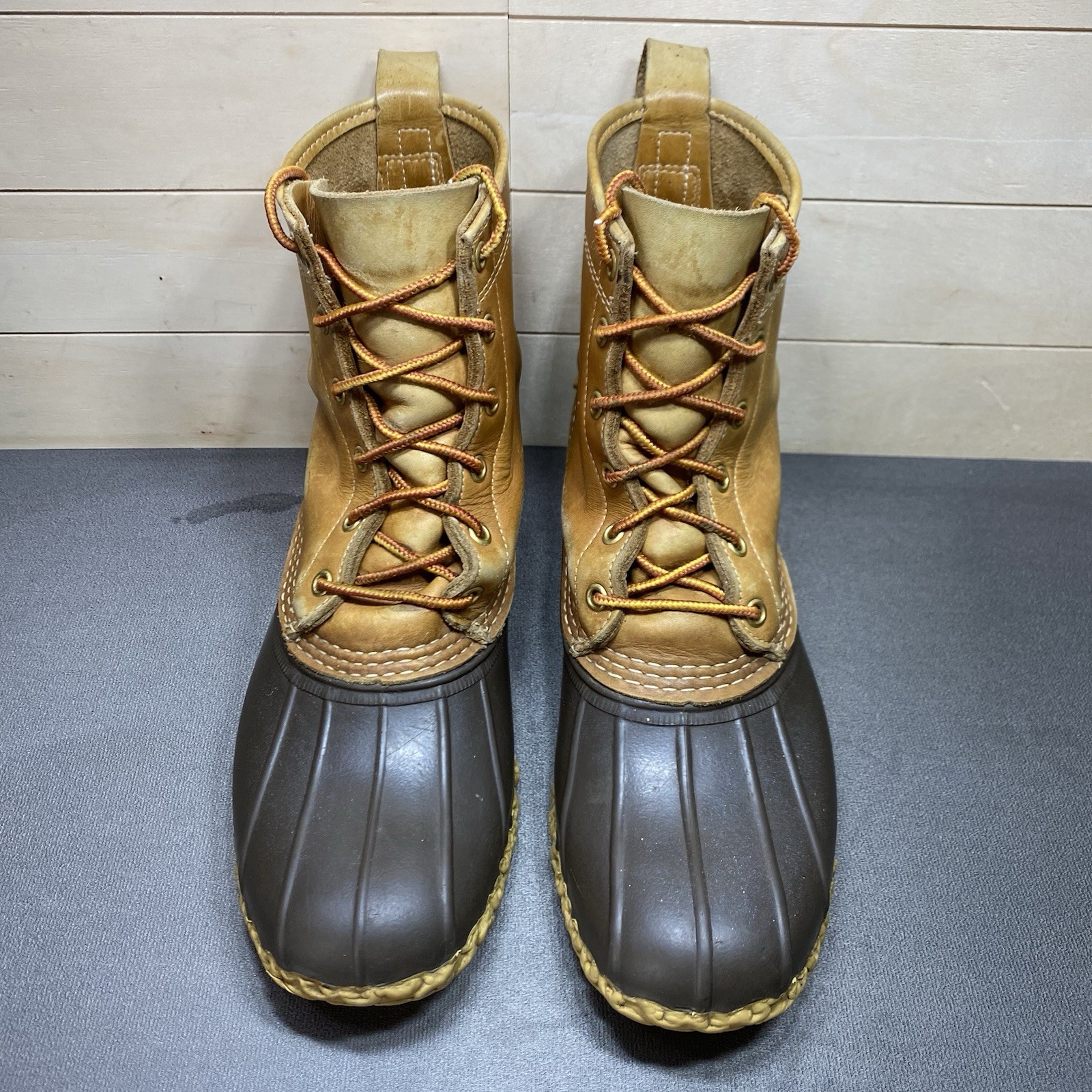 LL Bean Boots Brown Leather Women’s Size 8 M Shoes Waterproof Duck Boots