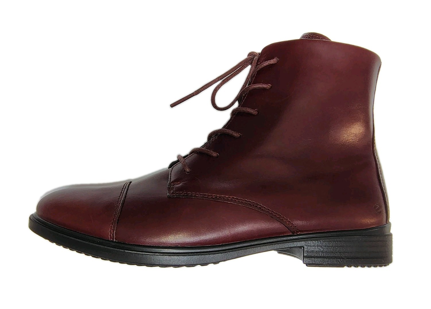 ECCO Touch 15 Lace Up Leather Ankle Booties Oxford Boots US Women 7-7.5 EU38 NEW