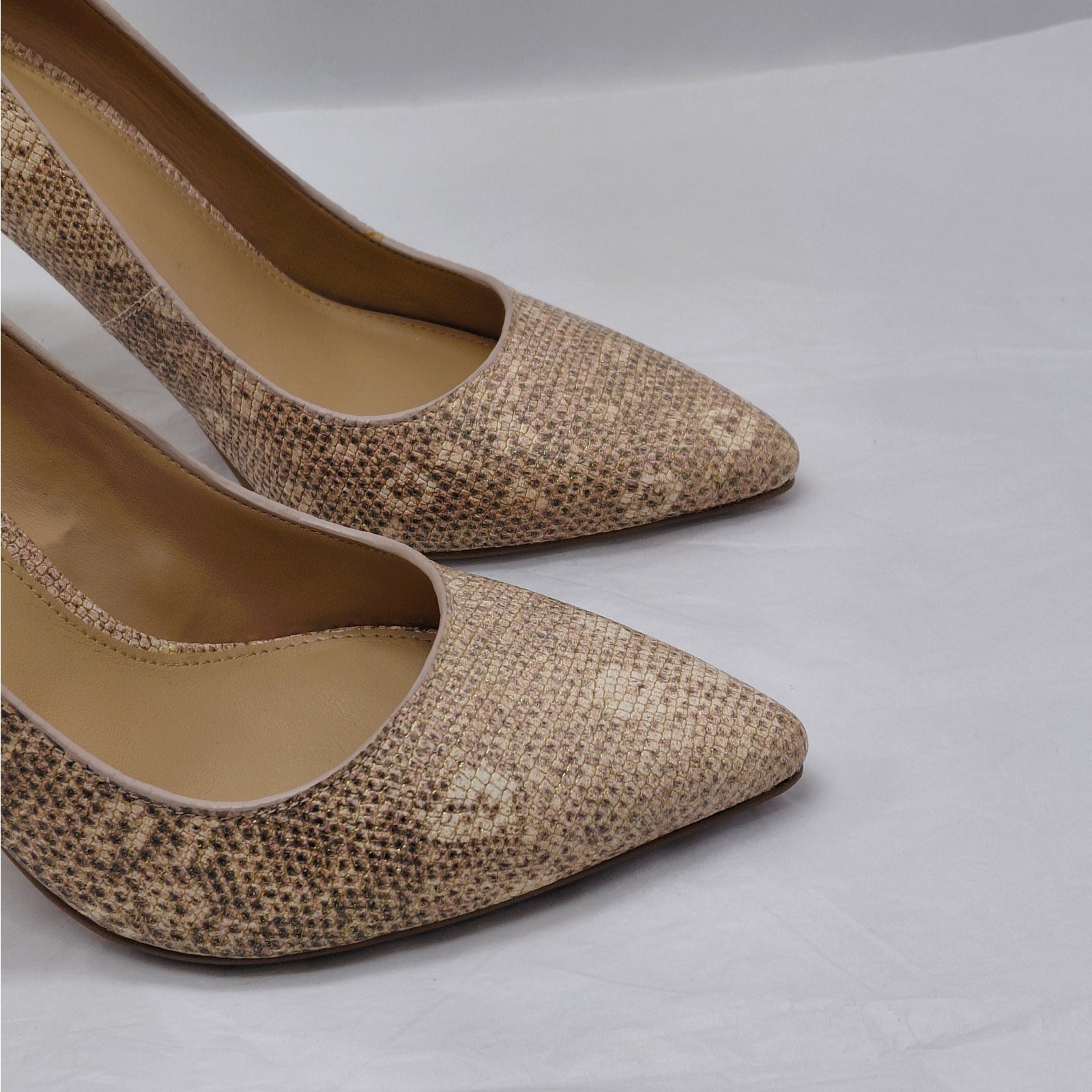 Michael Kors Womens Heels Size 6M Snakeskin Wedding Cocktail Party Evening Pumps
