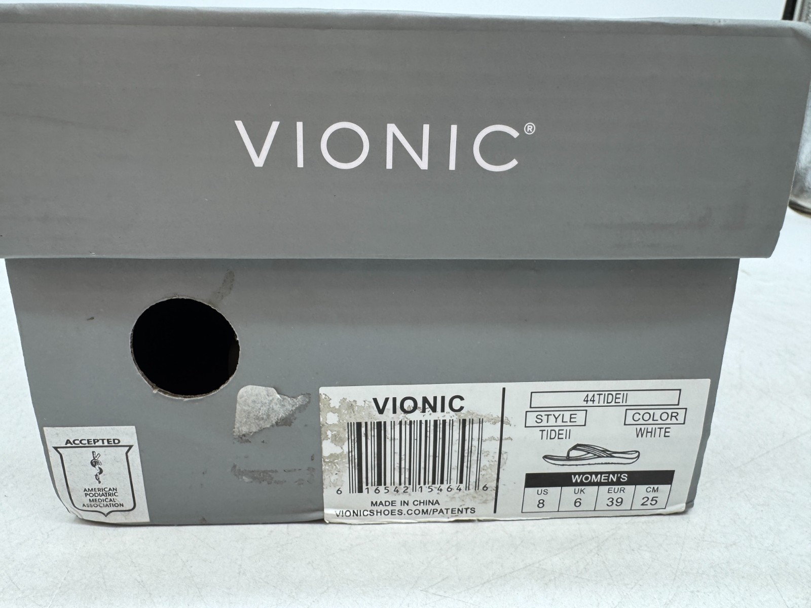 Vionic Tide II Thongs Sandals Women’s Brown Metallic Comfort Flip Flops – 8