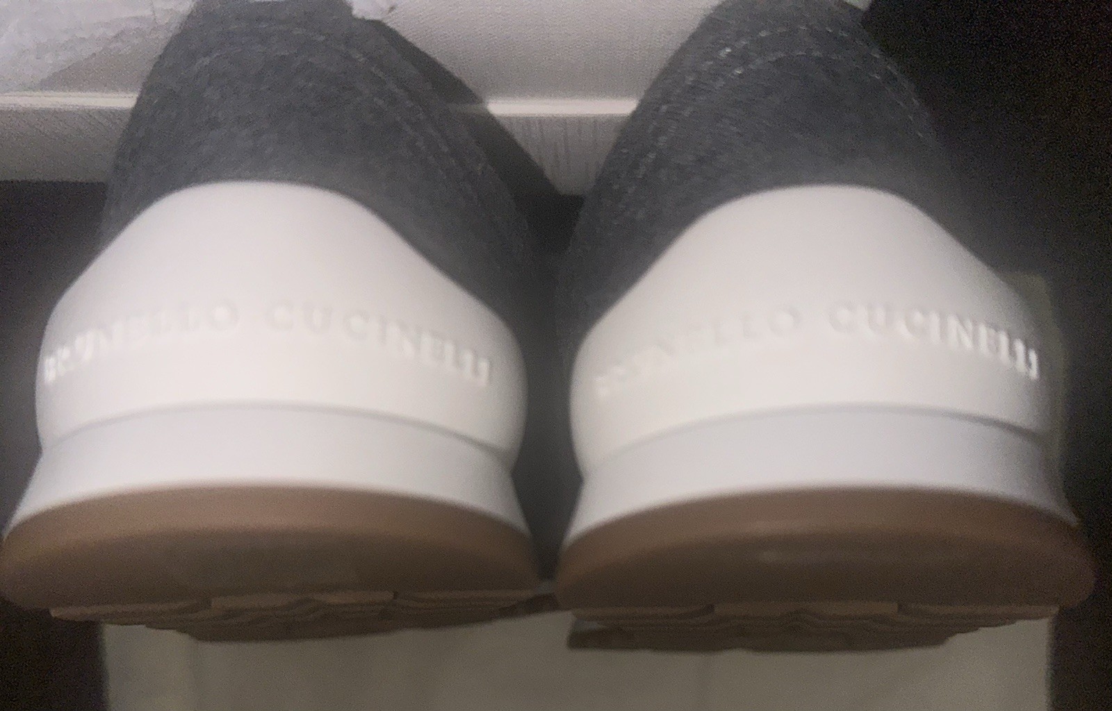 BRUNELLO CUCINELLI Retail 1050$ Wool Knit Low Top Runners Sneakers