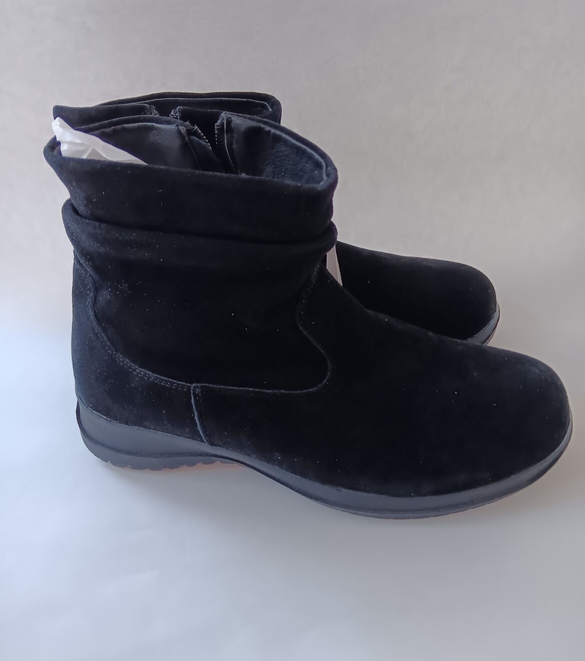 Wanderlust Waterproof 7.5 Women’s Black Leather Boston Slouch Lined Winter Boot
