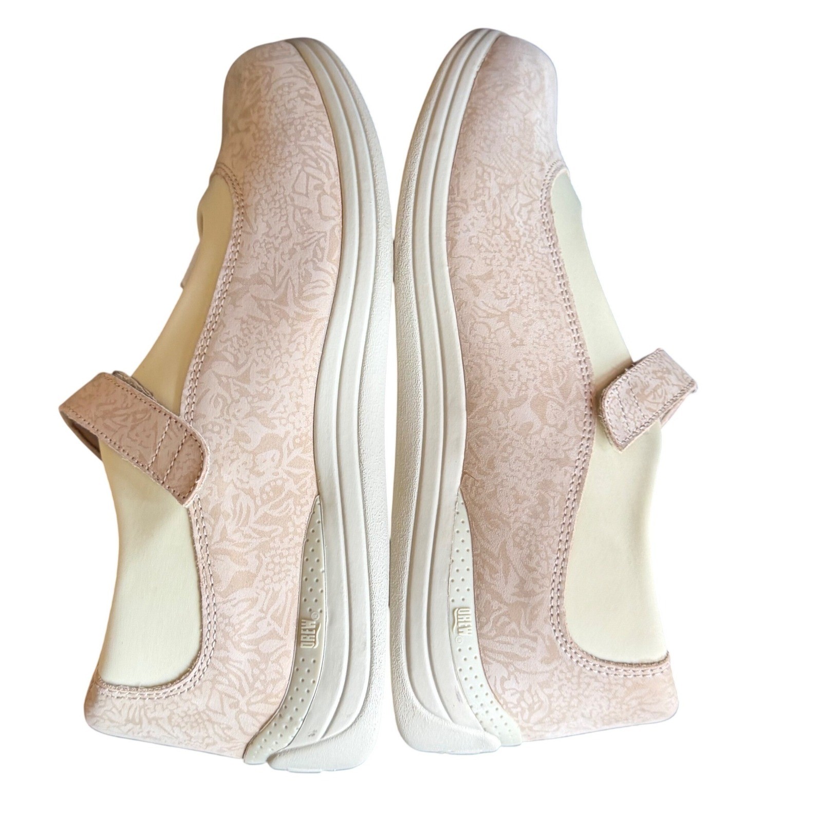 Drew Rose Mary Jane Comfort Shoes Womens 9 WW Bone Orthopedic Walking Adjustable