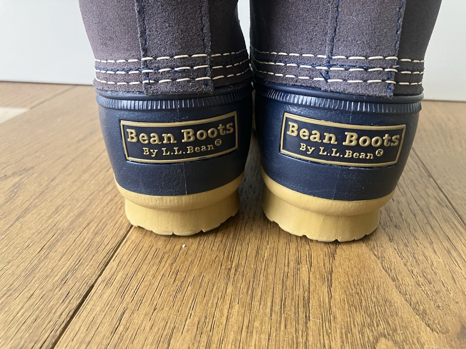 LL Bean Blue Front Zip Fleece Lined Insulated Duck Boots Women’s 6 , 8 9 11