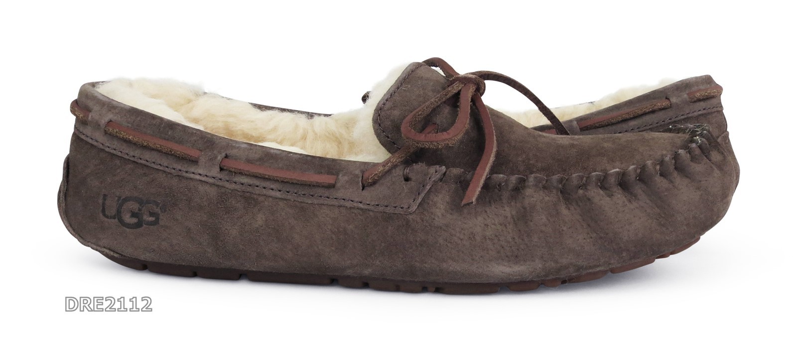 UGG Dakota Espresso Suede Fur Slippers Womens Size 9 *NIB*