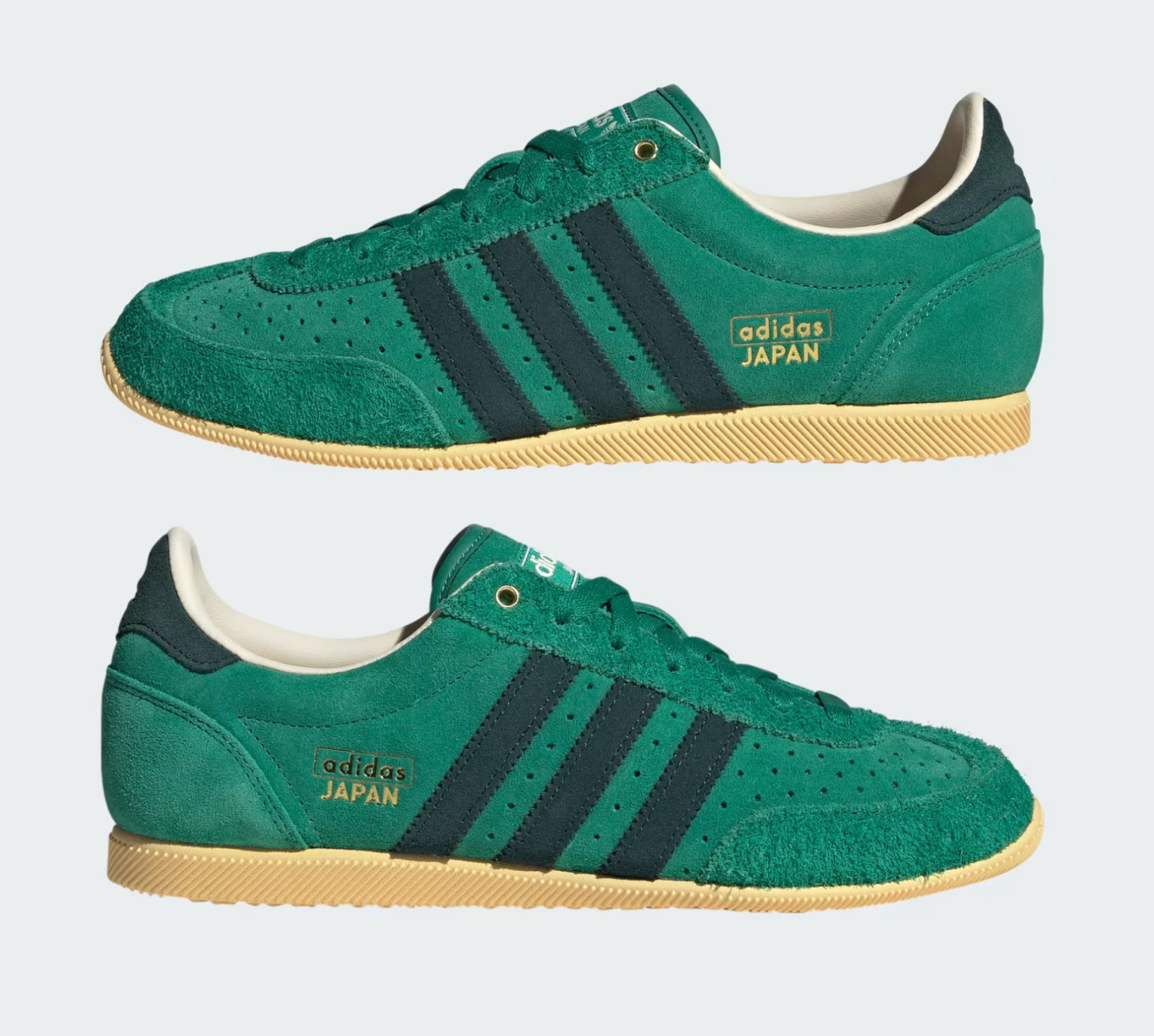 Adidas Japan Lace Up Womens Green Sneakers Casual Shoes KK3564