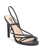Olivia Miller Women’s Runway Heel Strappy Sandal Green Black Sz 7.5 8 10