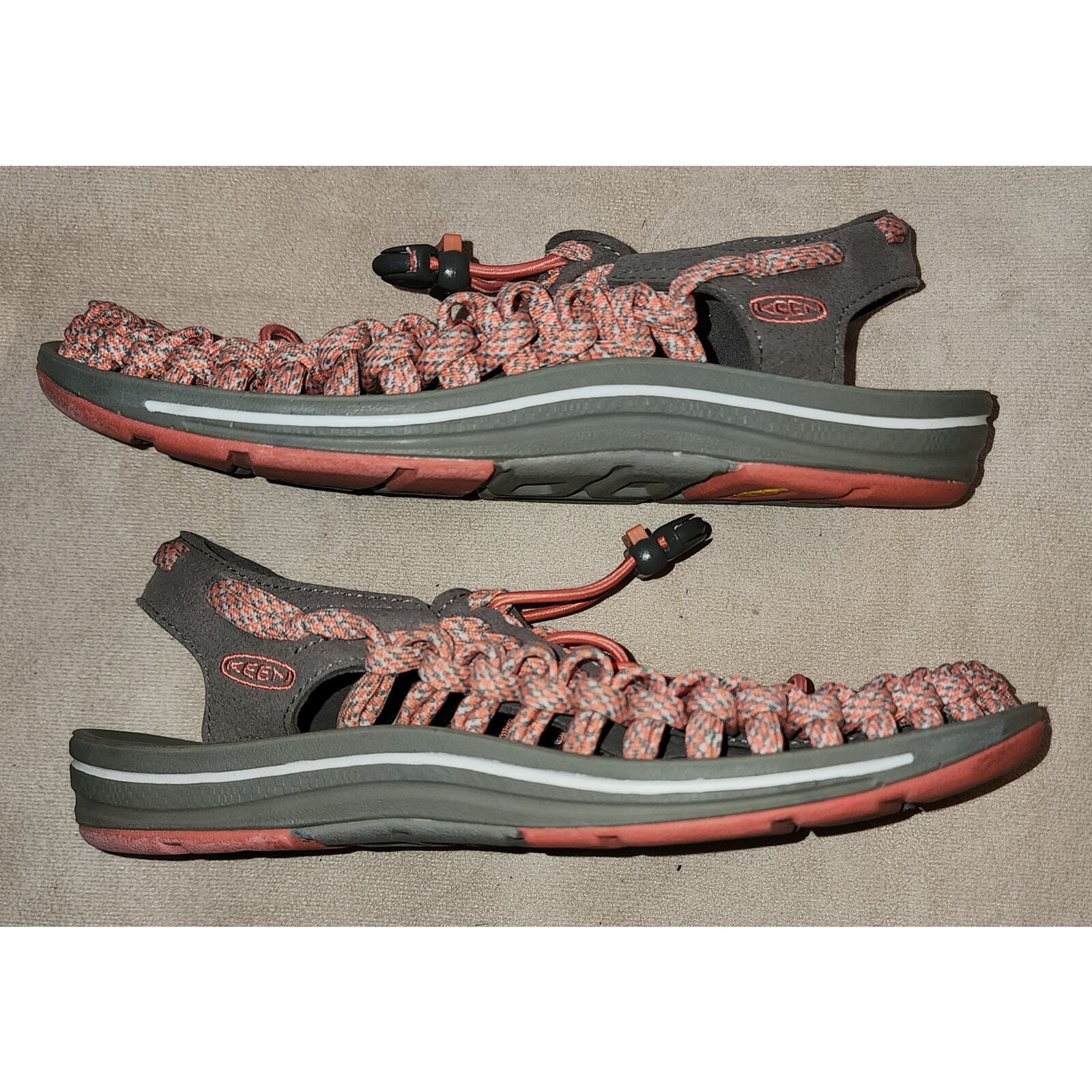 Keen 1014756 Uneek 8mm Camo Fusion Coral Women’s Sandal 7.5