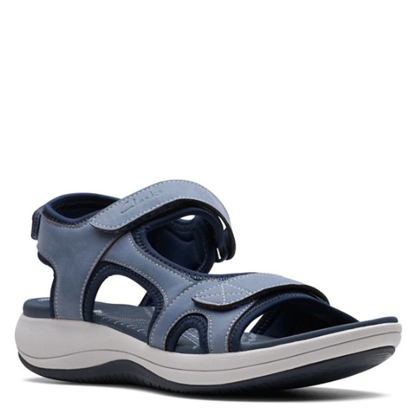 Women’s Clarks, Mira Bay Sandal 26171414 Denim FABRIC-AND-SYNTHETIC