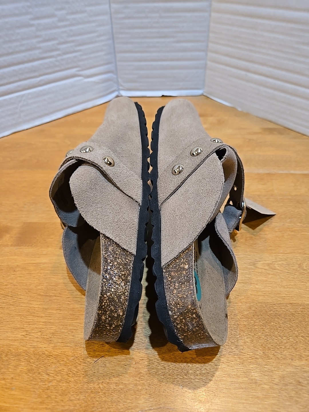 Bio Green Leather Sandals Ladies 8/EU 39 Hippy Boho Show Festival Gorpcore