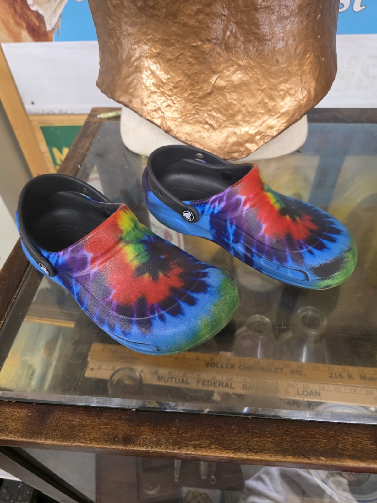 Crocs Tie Dye Sandals Clogs Unisex Slip On Women’s 9 Or Men’s 7
