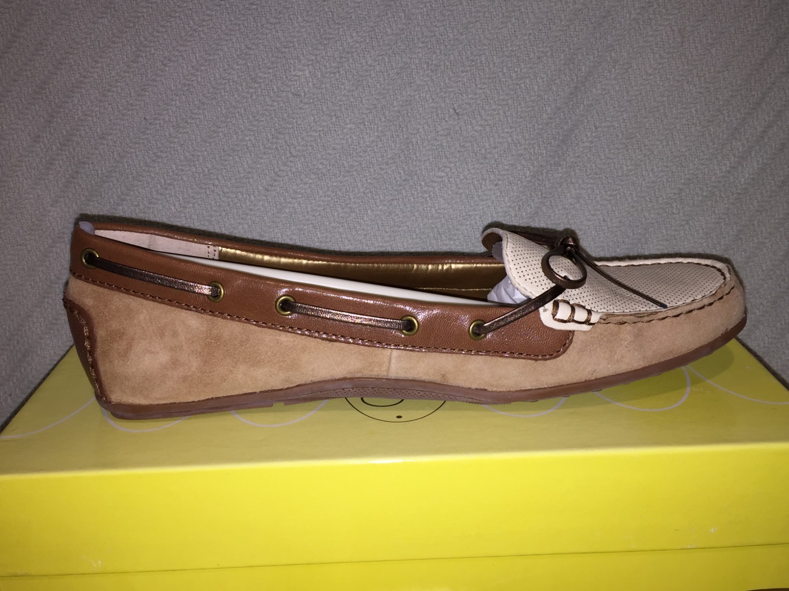 Circa Joan&David Reina Multi Neutral Brown Color Flat Slip On Oxford Casual Shoe