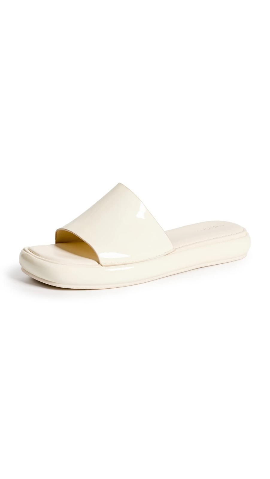 Vince Evie Slide Sandals Marble Cream Off White Women’s US 8.5M Leather