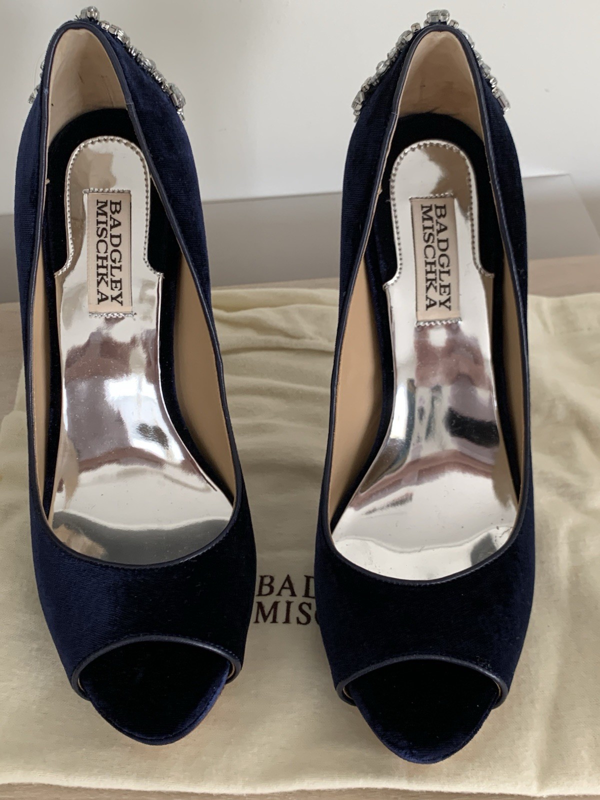 Badgley Mischka Kiara Pump – 8 – Navy – NWOT