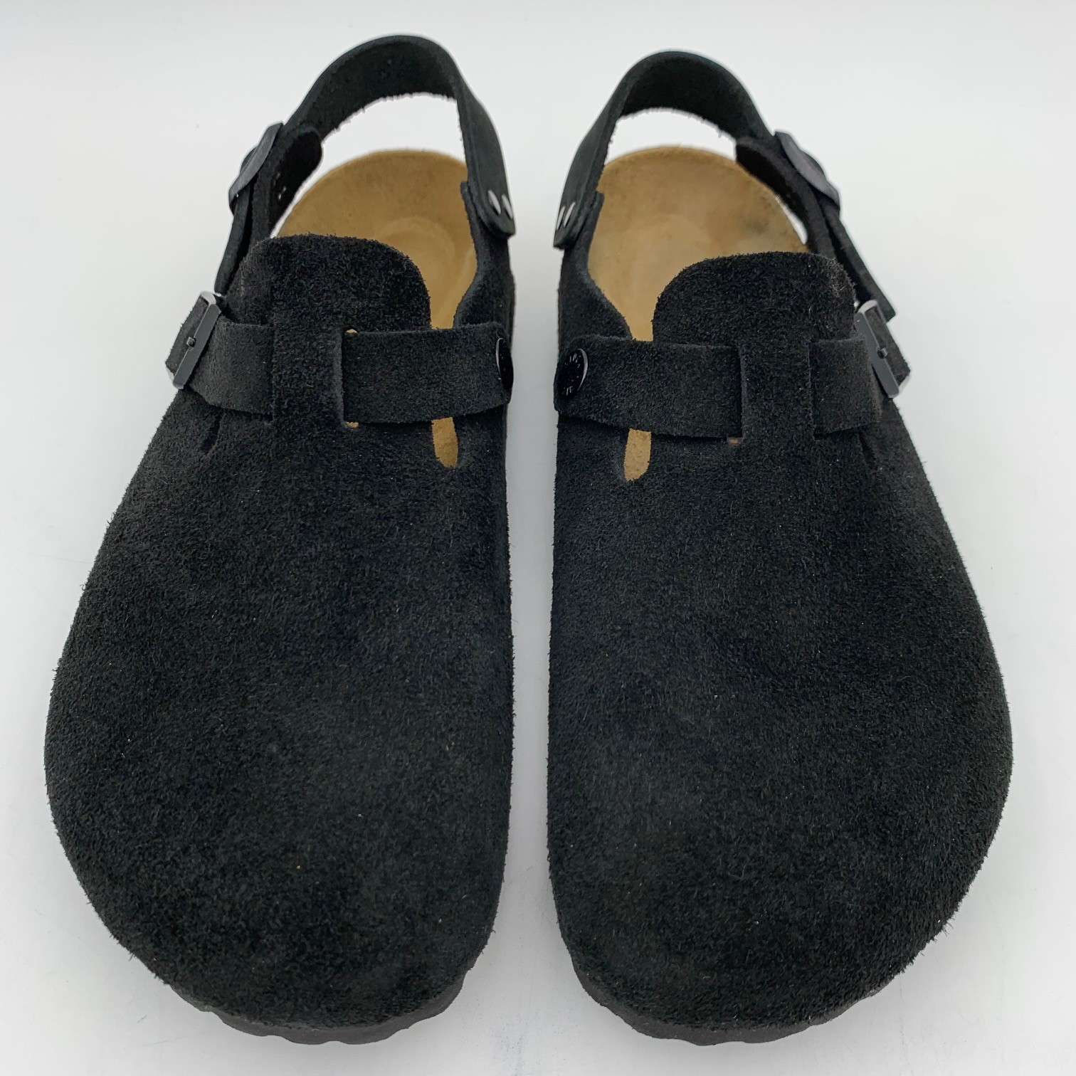 Birkenstock New w/ Box Tokio II Black Suede Leather Regular 1028337 Select Size