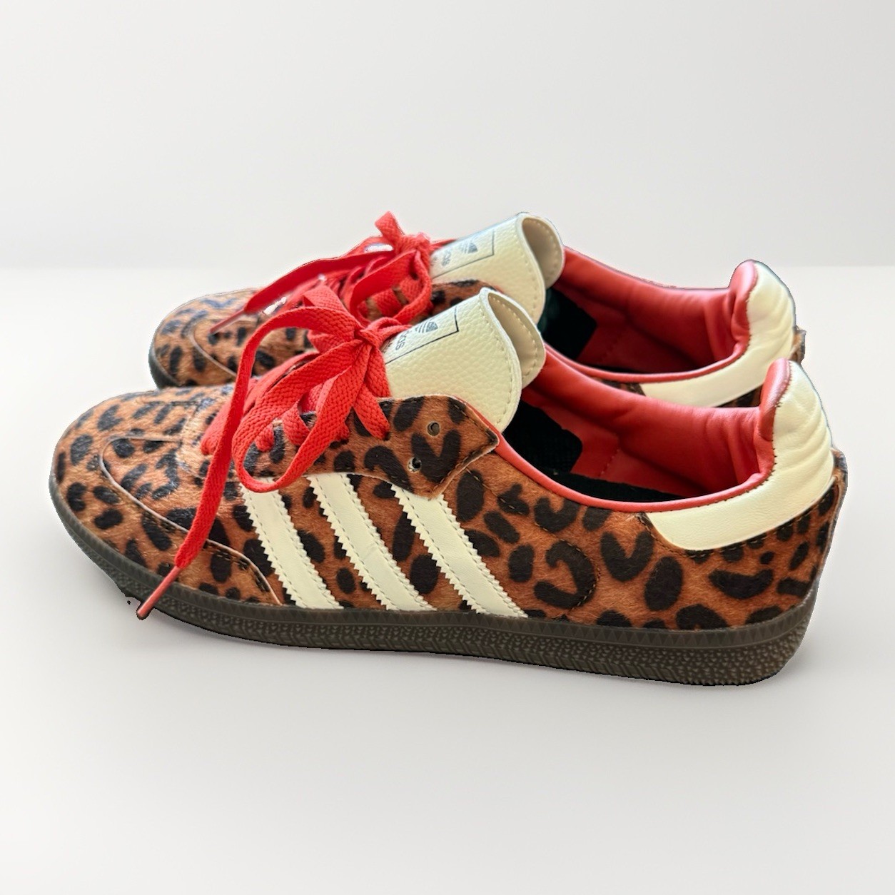 adidas Samba OG Preloved Red Leopard JI2734 Size 8