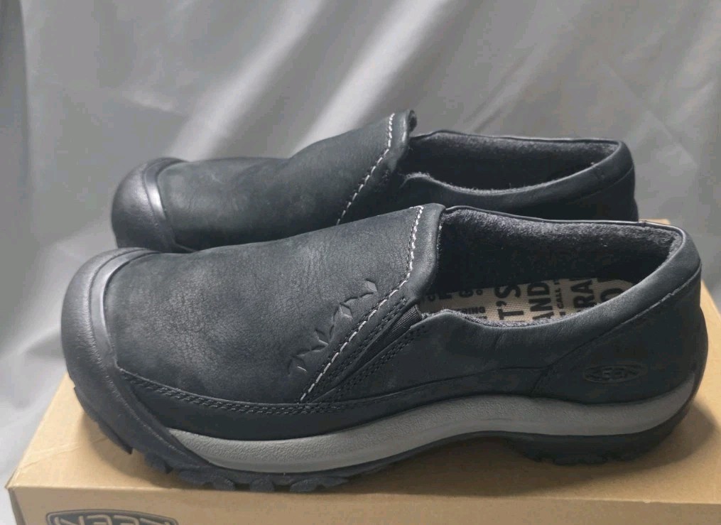 Keen Kaci III Slip On Shoe Black Grey Women SZ 10.5 New No Box Top Defect